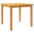 Juego de comedor de jardín 3 piezas madera maciza de