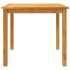 Juego de comedor de jardín 3 piezas madera maciza de