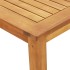 Juego de comedor de jardín 3 piezas madera maciza de