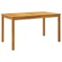 Juego de comedor de jardín 5 piezas madera maciza de