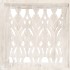 Biombo 5 paneles tallado a mano madera mango blanco 200x165