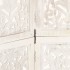 Biombo 5 paneles tallado a mano madera mango blanco 200x165