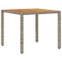 Set de comedor jardín 5 pzas con cojines ratán PE acacia