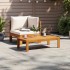 Sofás de jardín 2 pzas con cojines madera maciza