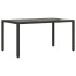 Set comedor jardín 5 pzas cojines ratán sintético vidrio