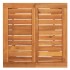 Mesa y taburetes de jardín 3 pzas madera acacia ratán PE