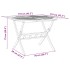 Set de comedor de jardín plegable 5 pzas madera maciza