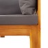 Set sofás de jardín con cojines 4 pzas madera maciza de