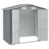 Cobertizo de jardín acero galvanizado gris 205x129x183