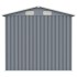 Cobertizo de jardín acero galvanizado gris 205x129x183