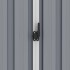 Cobertizo de jardín acero galvanizado gris 205x129x183