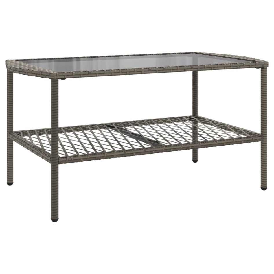 Set de sofás de jardín 4 pzas y cojines ratán sintético