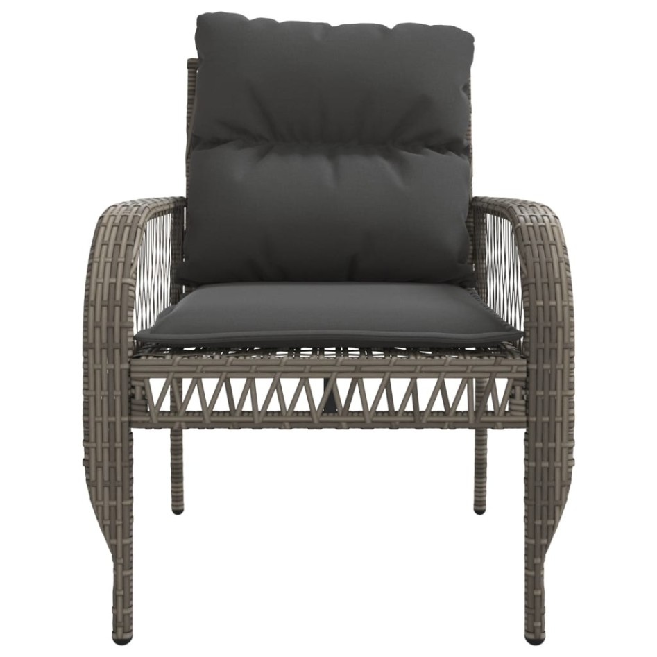 Set de sofás de jardín 4 pzas y cojines ratán sintético