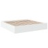 Estructura de cama madera de ingeniería blanca 200x200