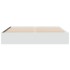 Estructura de cama madera de ingeniería blanca 200x200