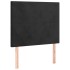 Cama box spring con colchón terciopelo negro 80x200