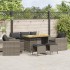 Set de muebles de jardín 6 pzas y cojines ratán sintético
