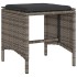Set de muebles de jardín 6 pzas y cojines ratán sintético