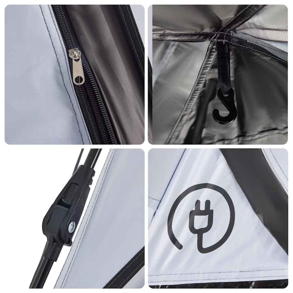 Tienda campaña iglú 5 persona tela opaca apertura rápida