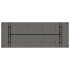 Mesa de jardín superficie de vidrio ratán PE gris 240x90x75