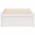 Estructura de cama sin colchón madera de pino blanca 90x200