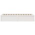 Estructura de cama sin colchón madera de pino blanca 90x200