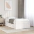 Estructura de cama sin colchón madera maciza blanca 75x190