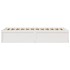 Estructura de cama sin colchón madera maciza blanca 75x190