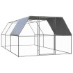 Jaula gallinero de acero galvanizado 3x6x2 m