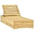 Tumbona de madera de madera de pino impregnada