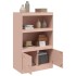Aparador de acero rosa 67x39x107