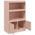 Aparador de acero rosa 67x39x107