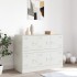 Aparador de acero blanco 99x39x73