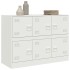 Aparador de acero blanco 99x39x73