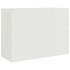 Aparador de acero blanco 99x39x73
