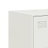 Aparador de acero blanco 99x39x73