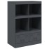 Aparador de acero gris antracita 67x39x95
