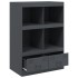 Aparador de acero gris antracita 67x39x95