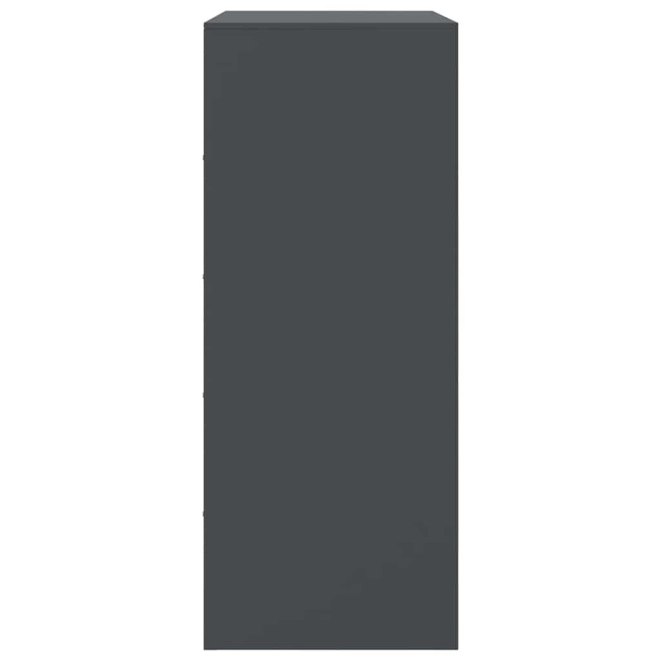 Aparador de acero gris antracita 67x39x95