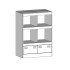 Aparador de acero gris antracita 67x39x95