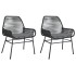Sillones de jardín con cojines 2 uds ratán sintético