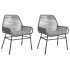 Sillones de jardín con cojines 2 uds ratán sintético
