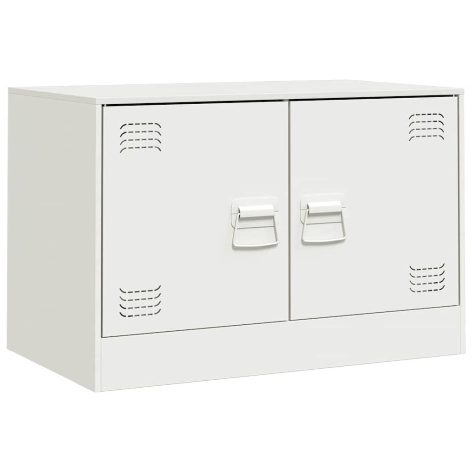 Muebles para TV 2 unidades acero blanco 67x39x44