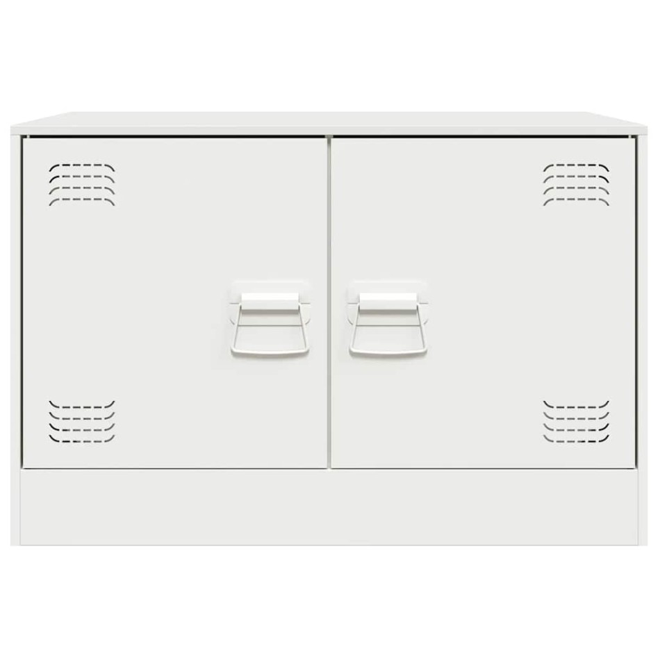 Muebles para TV 2 unidades acero blanco 67x39x44