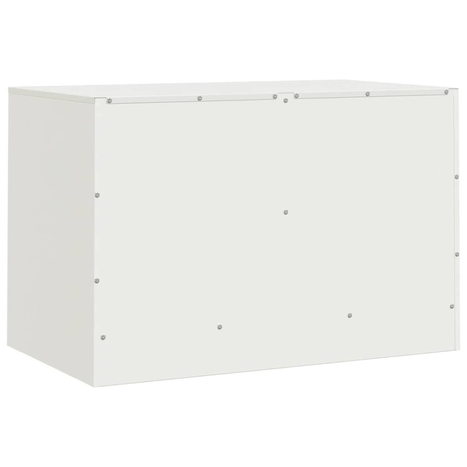 Muebles para TV 2 unidades acero blanco 67x39x44