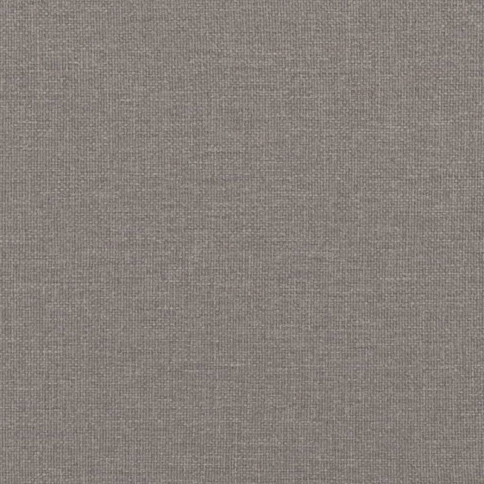 Cama con colchón de tela gris taupe 160x200