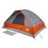 Tienda familiar con cúpula impermeable 6 personas gris