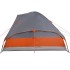 Tienda familiar con cúpula impermeable 6 personas gris