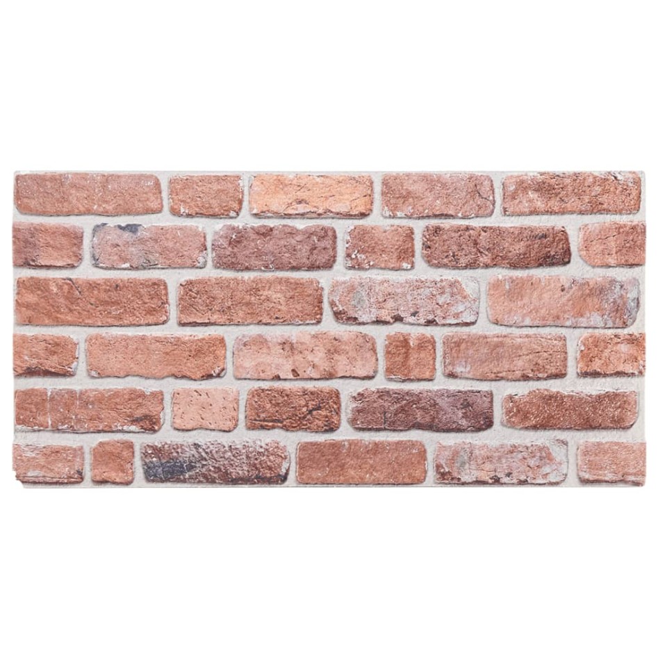 Paneles de pared 3D 10 unidades EPS rojo 100x50