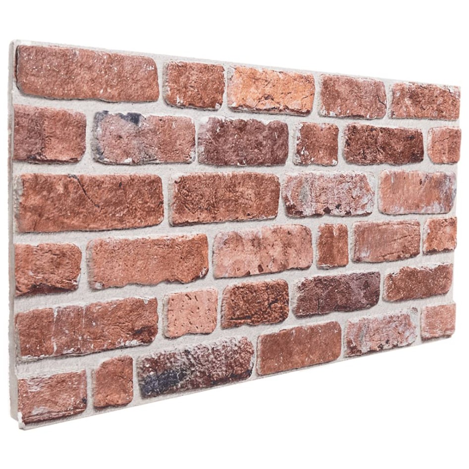 Paneles de pared 3D 10 unidades EPS rojo 100x50